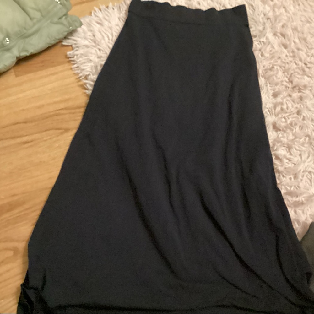 Navy maxi skirt